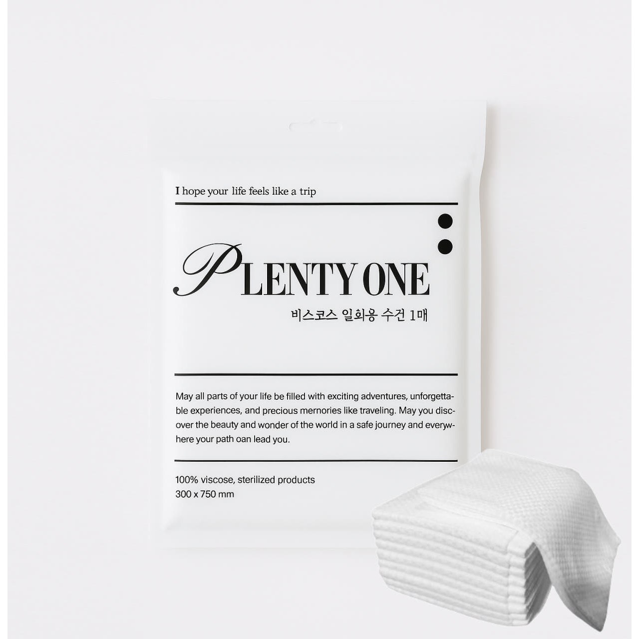 플랜티원 개별포장 멸균 일회용수건 다용도 타월 1매입 7,900원