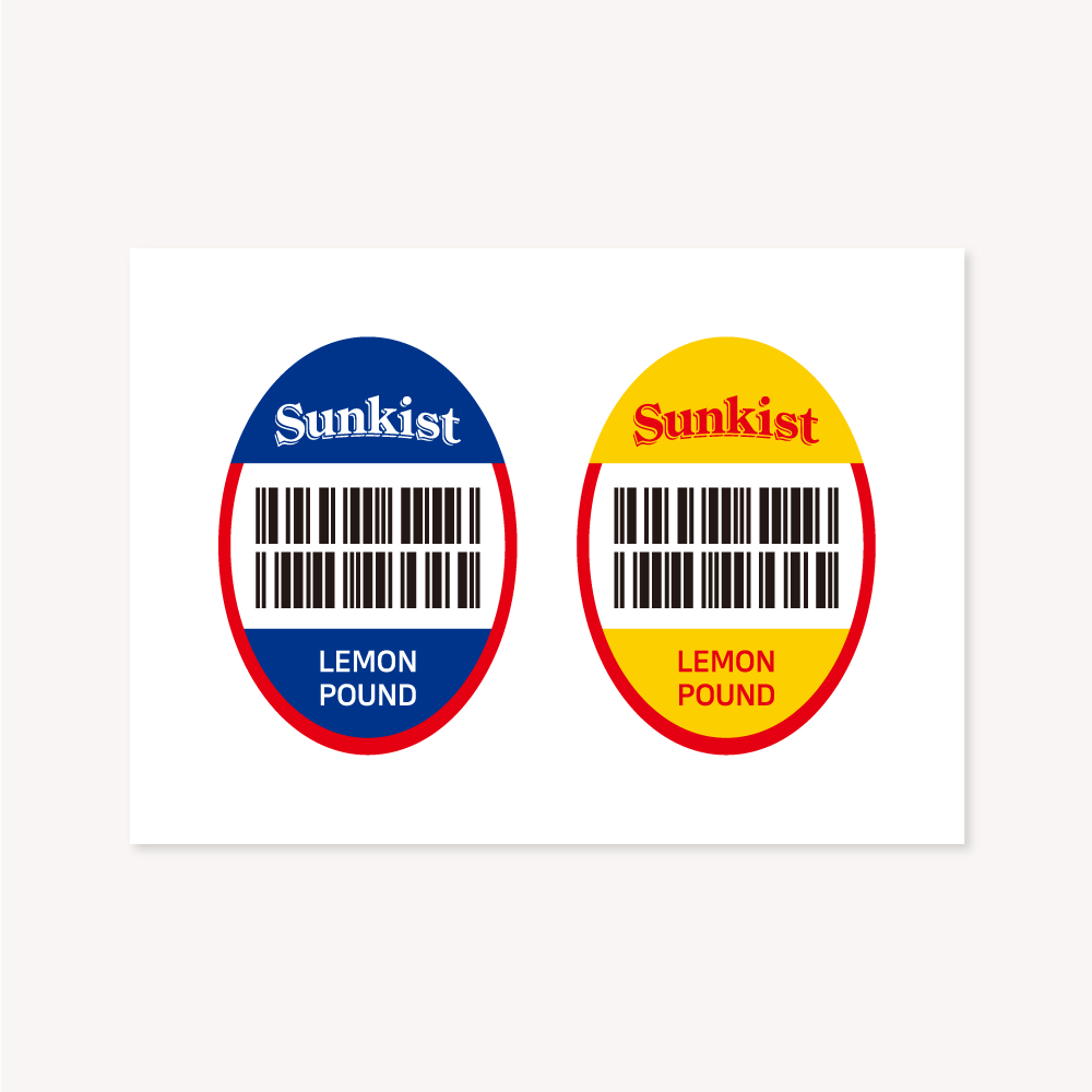 레몬 파운드 케이크 스티커 1000매 베이커리 과일 컵 디저트 포장 제작 인쇄 출력 접착 25,000원