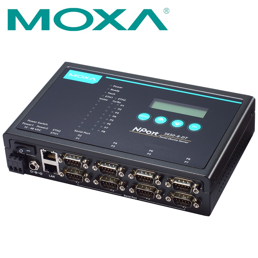 MOXA NPort 5650-8-DT 8포트 RS232/422/485 디바이스 서버 1,486,000원