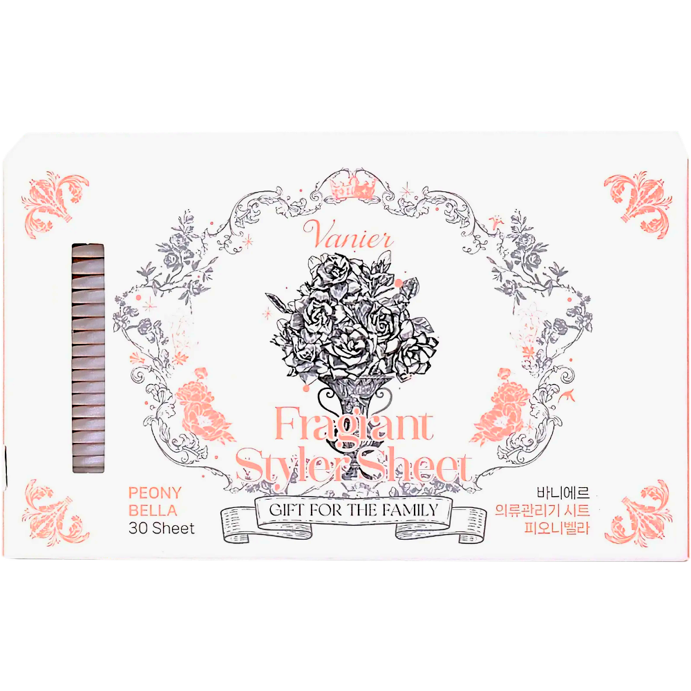 바니에르 향기 부스터 의류관리기시트 스타일러 피오니벨라 개별포장 30p, 1개, 30개입 11,400원