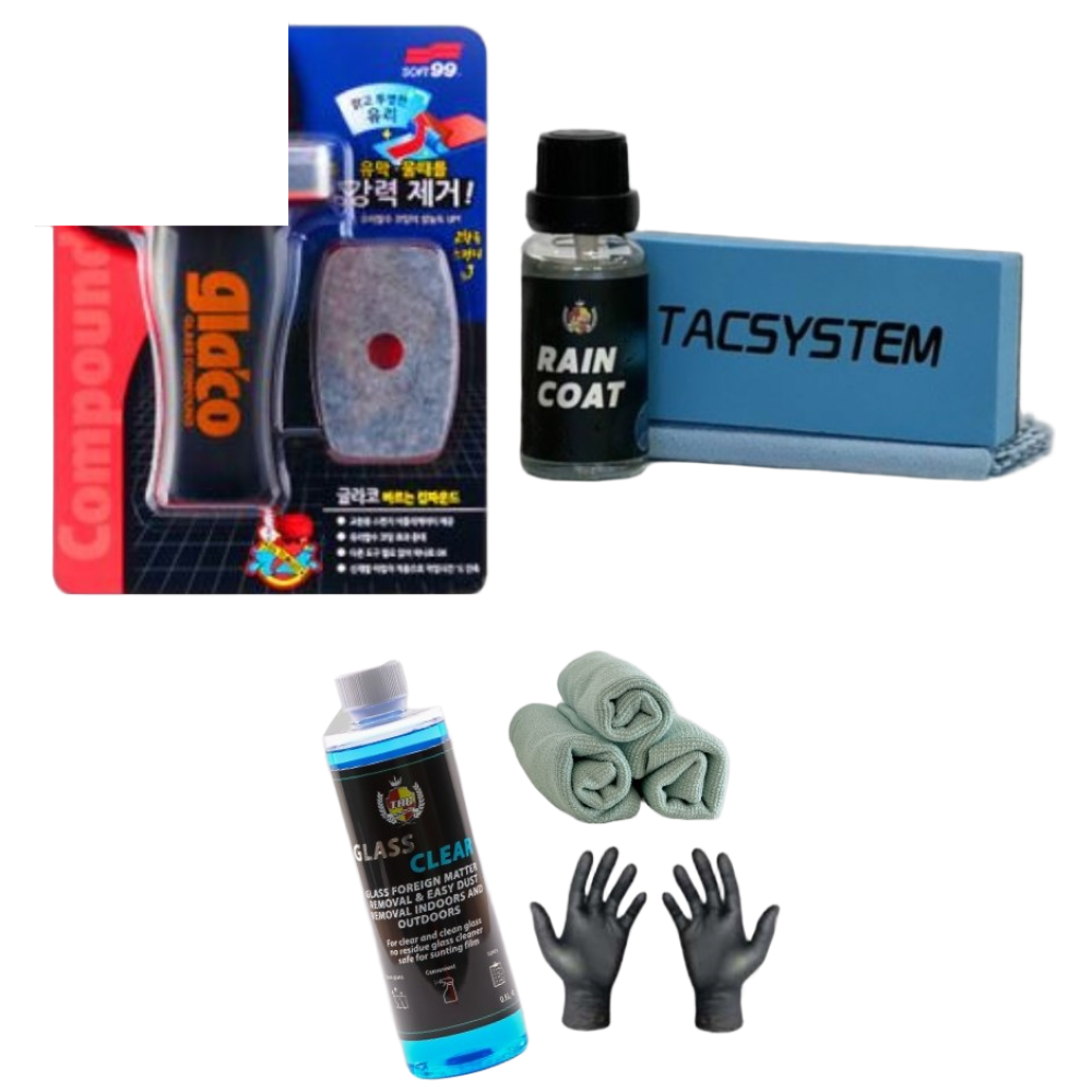 글라코 tac 패키지상품 레인코트+G-47 플러스  유리발수 코팅제 세트 쉬운 유리관리 35,000원