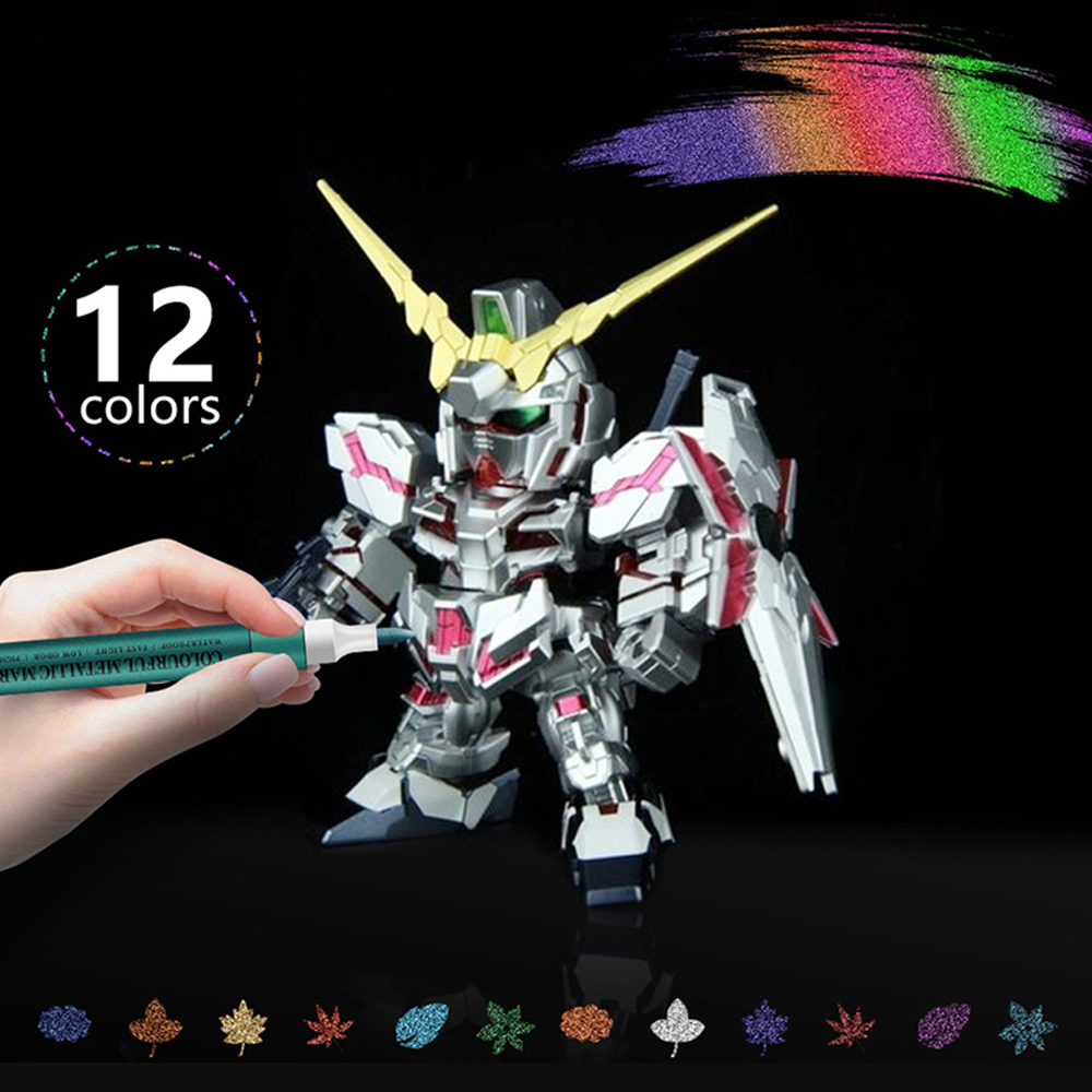 미니플 크로마 메탈릭 컬러 마카펜, 1세트, 12색 15,800원