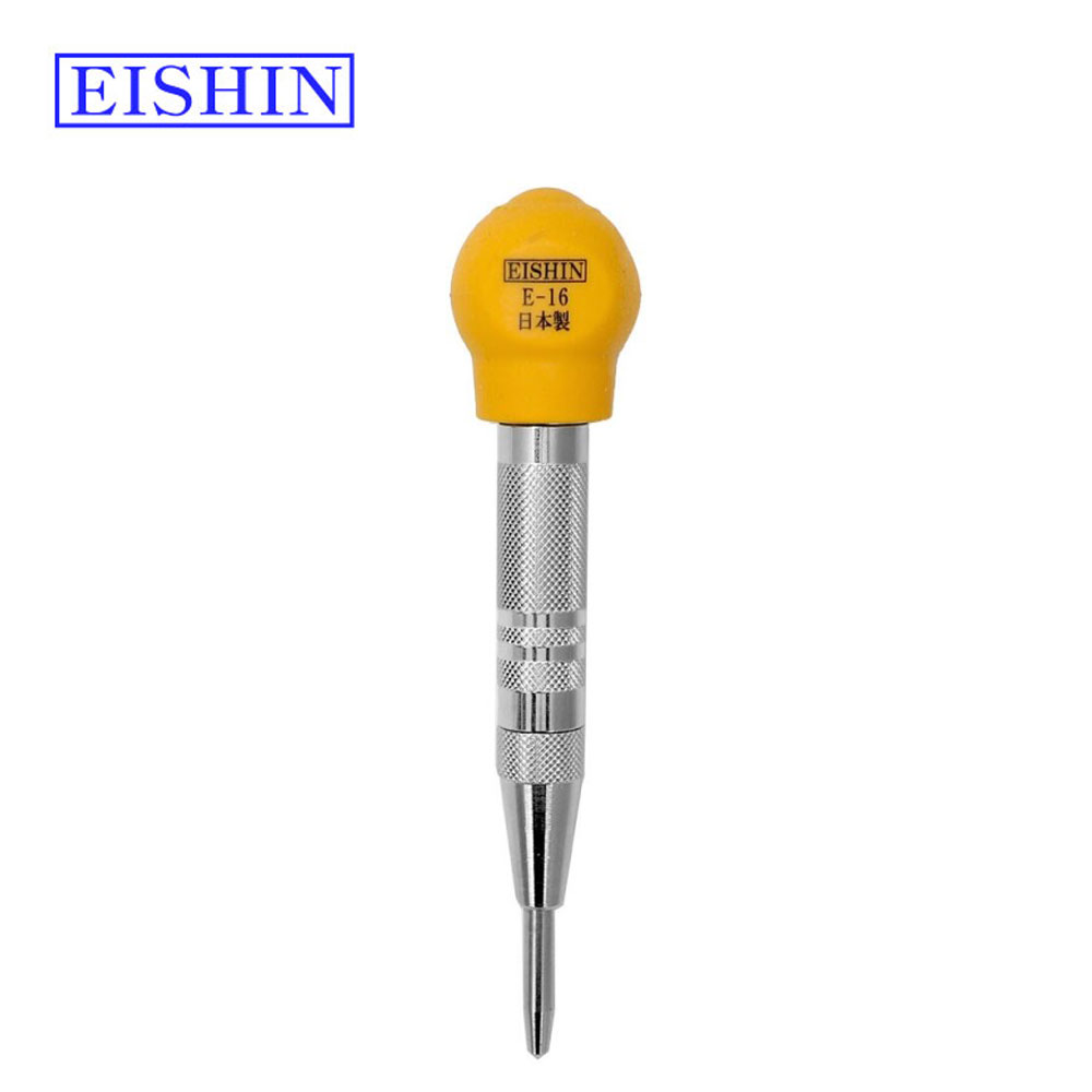 EISHIN 일본 깊이 조절형 자동센터펀치 대형 160mm 센타펀치 기아기바늘 펀칭 마킹 펀치 자동 센터펀치 자동센타펀치 펀칭기 센타마킹 일제 일산 JAPAN 고급형 망치 천장 자리 표시 20,760원