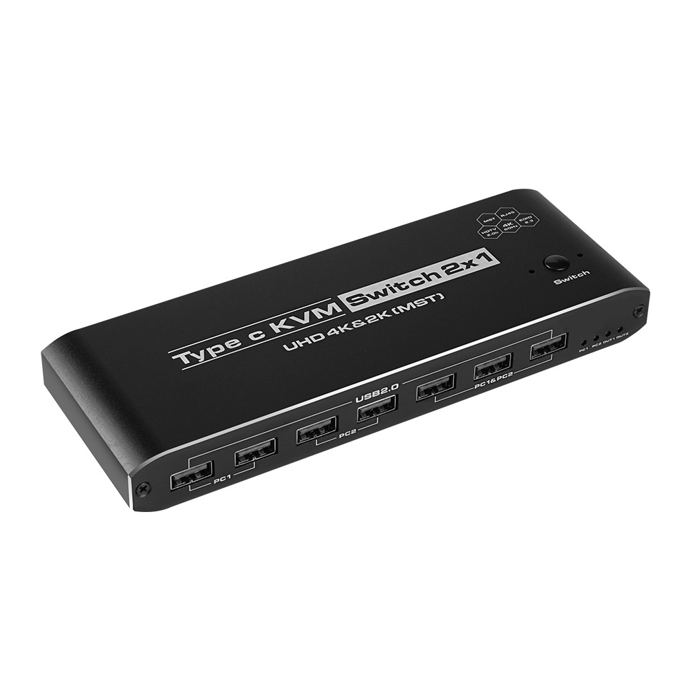 [OU959] Coms C타입 KVM 2포트 듀얼모니터 스위치 선택기 HDMI DP PC 2대 제어 4K 60Hz 103,700원