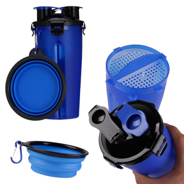 휴대용 강아지 사료통 여행 산책 물통 보관함, 1개 19,950원