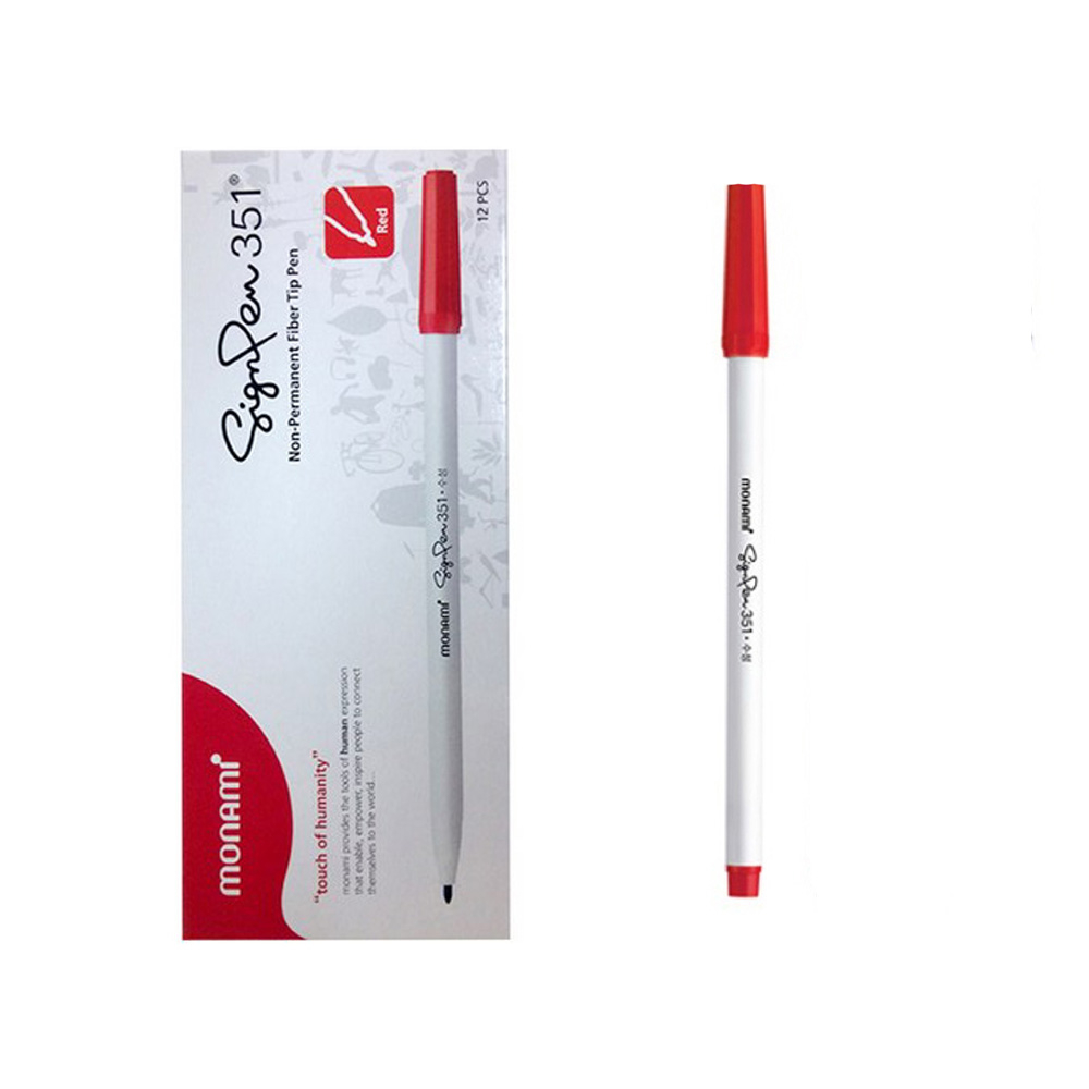 모나미 SP 351 싸인펜 12개입 갑, 351레드, 1세트 2,880원