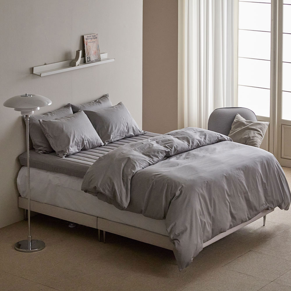 바운티풀 호텔침구세트 스탠다드 겨울 구스이불솜+이불커버 K, 솔리드 그레이 159,900원