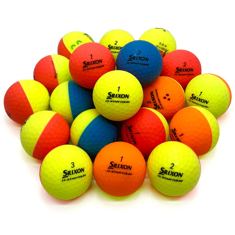 스릭슨 디바이드 Q스타 Q-STAR 무광 올구성 반반볼 A등급 로스트볼, 1개, 20개입, 컬러혼합 44,900원