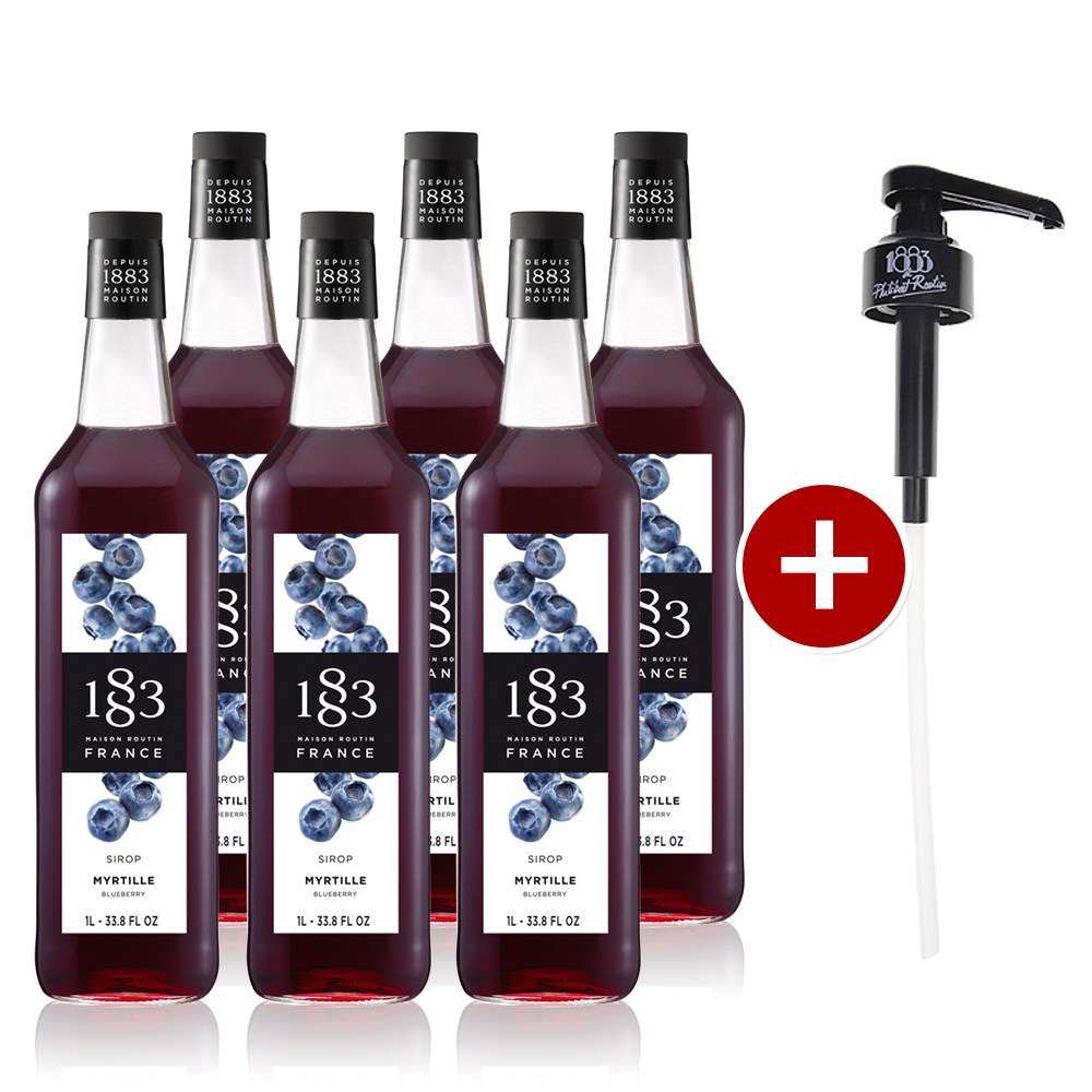 1883 블루베리시럽 1000ml (6병구매시 1883시럽펌프 증정) 106,000원
