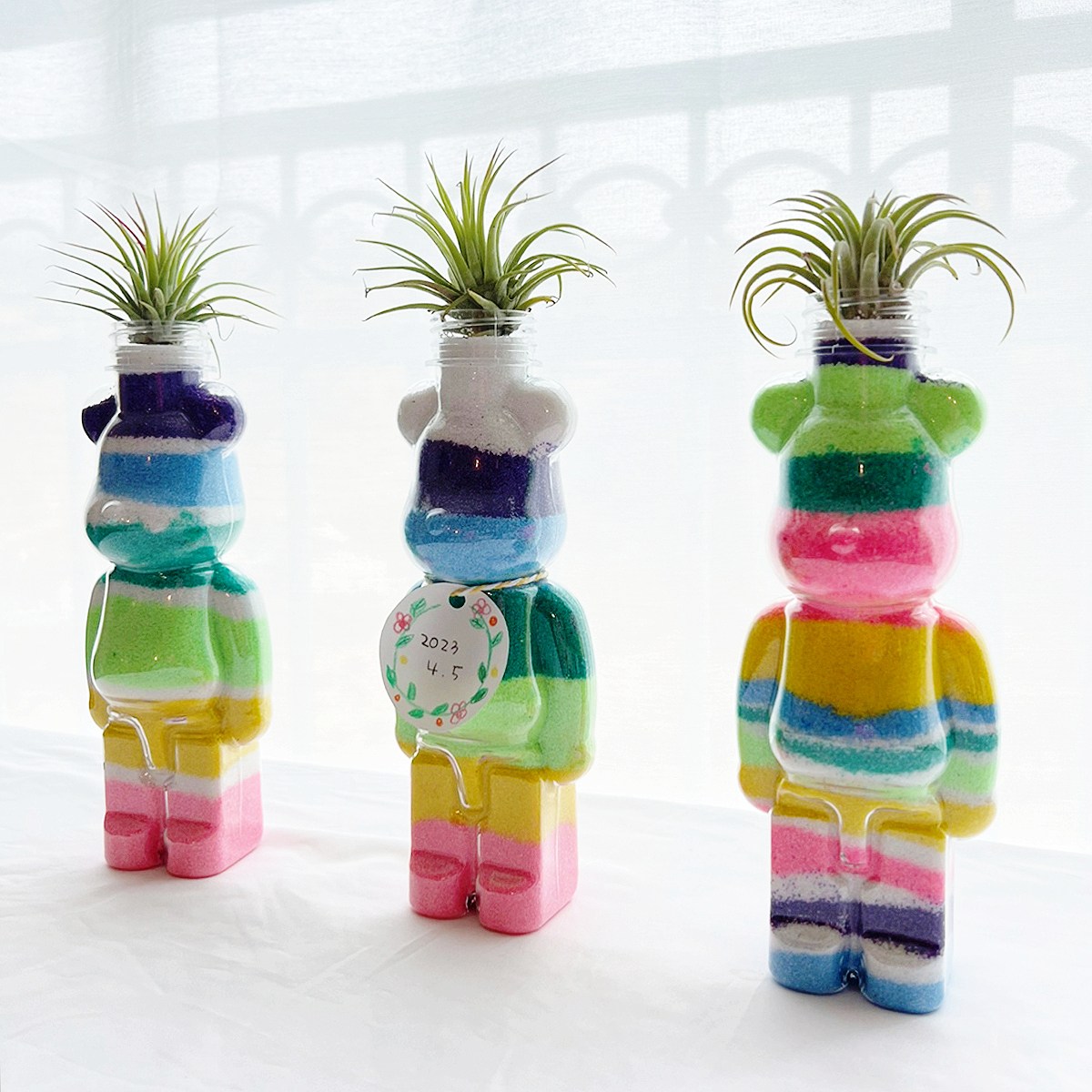 이오난사 베어브릭 색모래 화분 KIT 원예활동 만들기세트 체험키트 미술재료, 현재가 12,500원