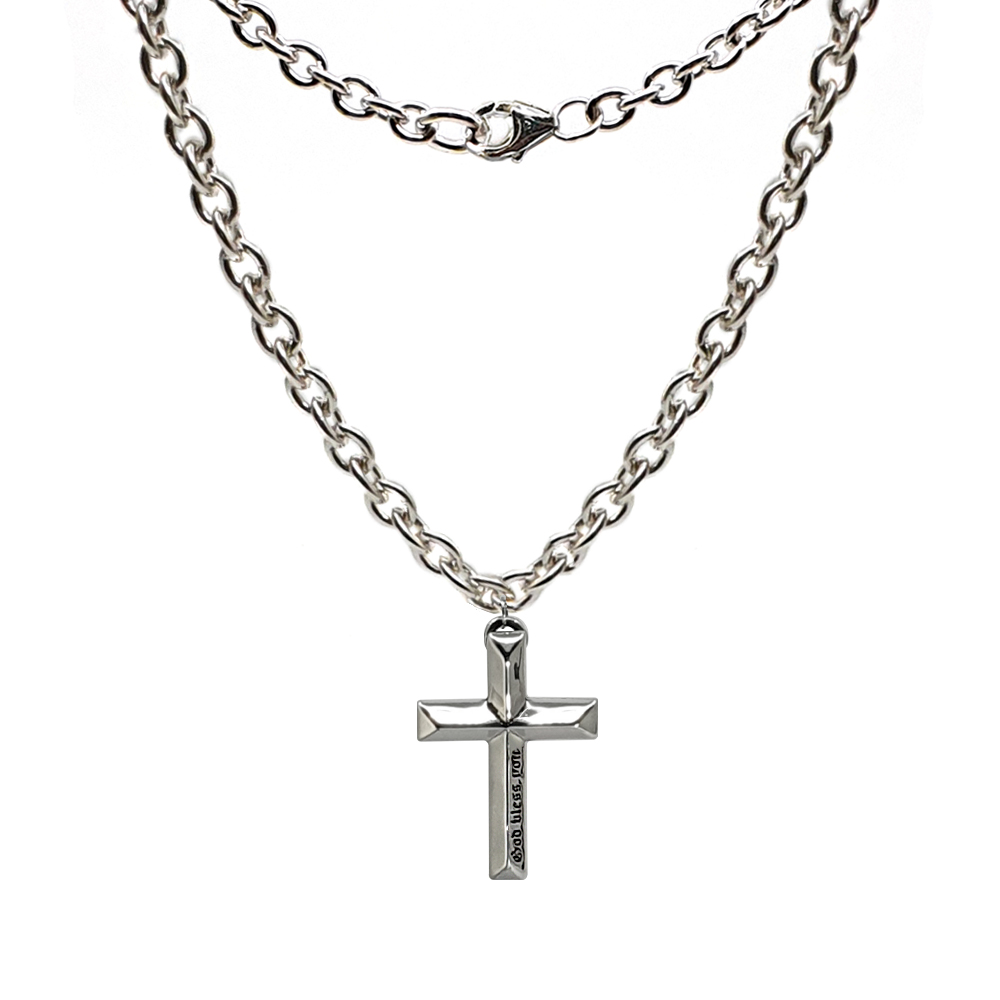 주얼리랩 925실버 십자가은목걸이 99.9십자가은목걸이 무광, 유광 체인 순은 두꺼운 힙합은목걸이 449,000원