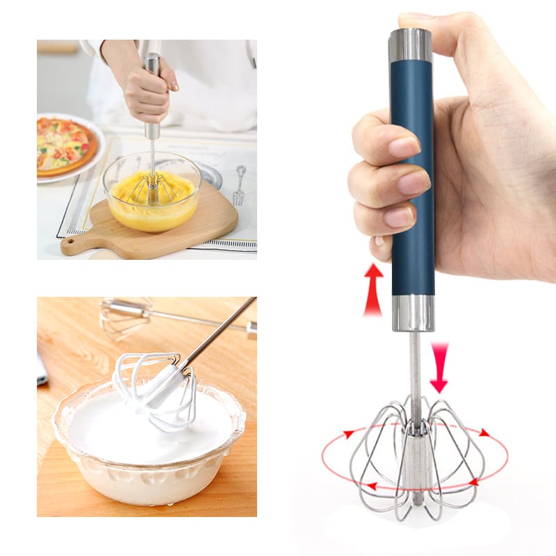 반자동 거품기 스텐레스 블렌더 믹서기 반죽기 ( 밀크 우유 계란 검역통과 휘핑기 ), 단일 색상, 1개, 현재가 5,410원