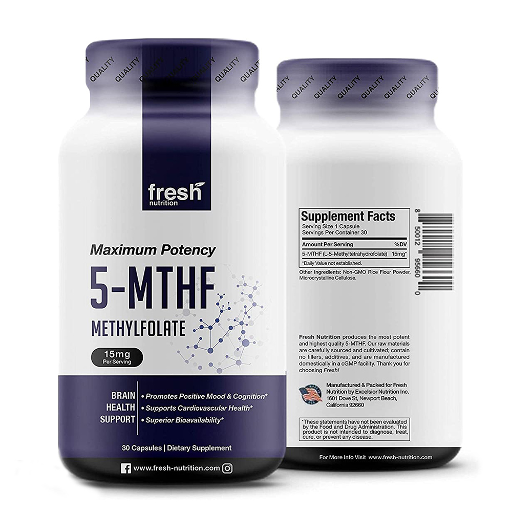 프레쉬뉴트리션 Fresh Nutrition 활성화 엽산 5-MTHF 15mg 30캡슐 42,800원