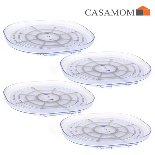 [까사맘 본사출고] 까사맘 냉장고 턴테이블 (4개) 다용도 회전트레이 수납 정리대 74,600원