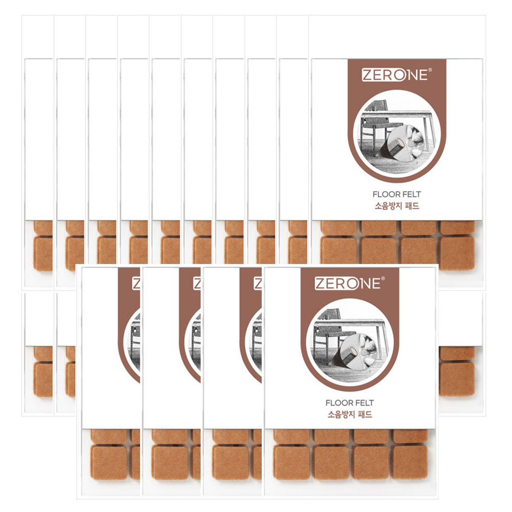 ZERONE 소음방지 사각 패드 Z1-102 32p, 24개 23,760원