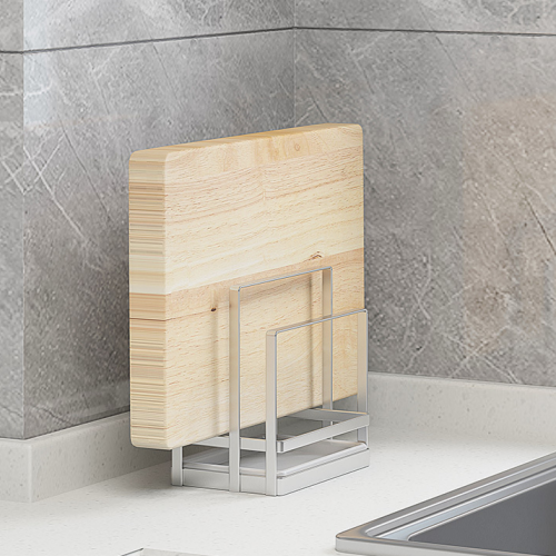 꿀물리빙 304스텐 도마꽂이 정리대 스텐 도마거치대 2구 17,900원