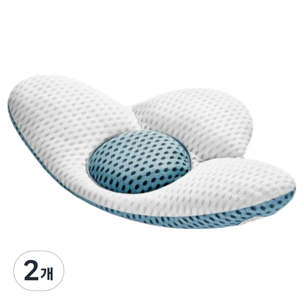 엠지스픽 4D 허리 경추 베개, 연하늘, 2개 43,090원