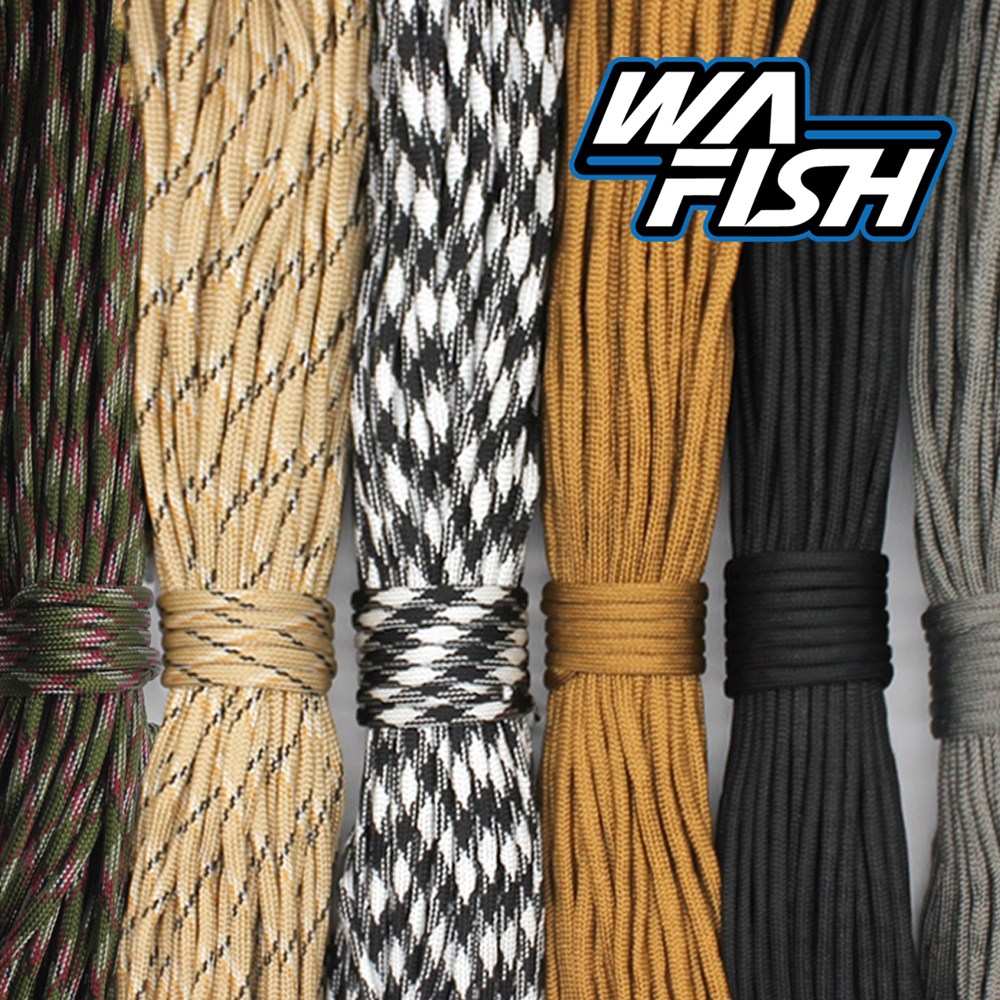 청룡조구 파라코드 30M 6색상 타프끈 텐트끈 캠핑로프 매듭팔찌 데이지체인, 블랙, 1개 2,500원