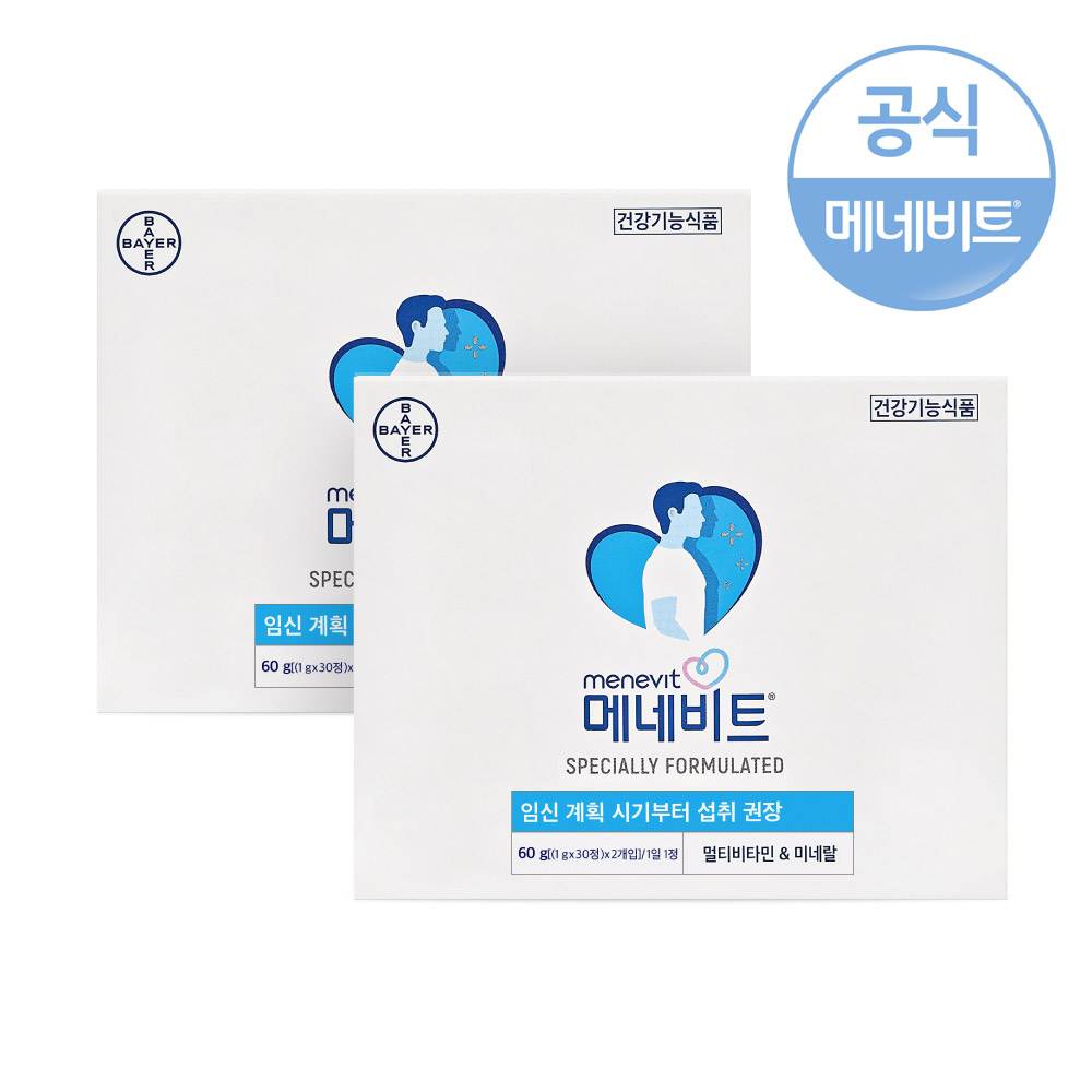 바이엘 메네비트 남성 임신준비 멀티비타민 60정 2개 112,660원