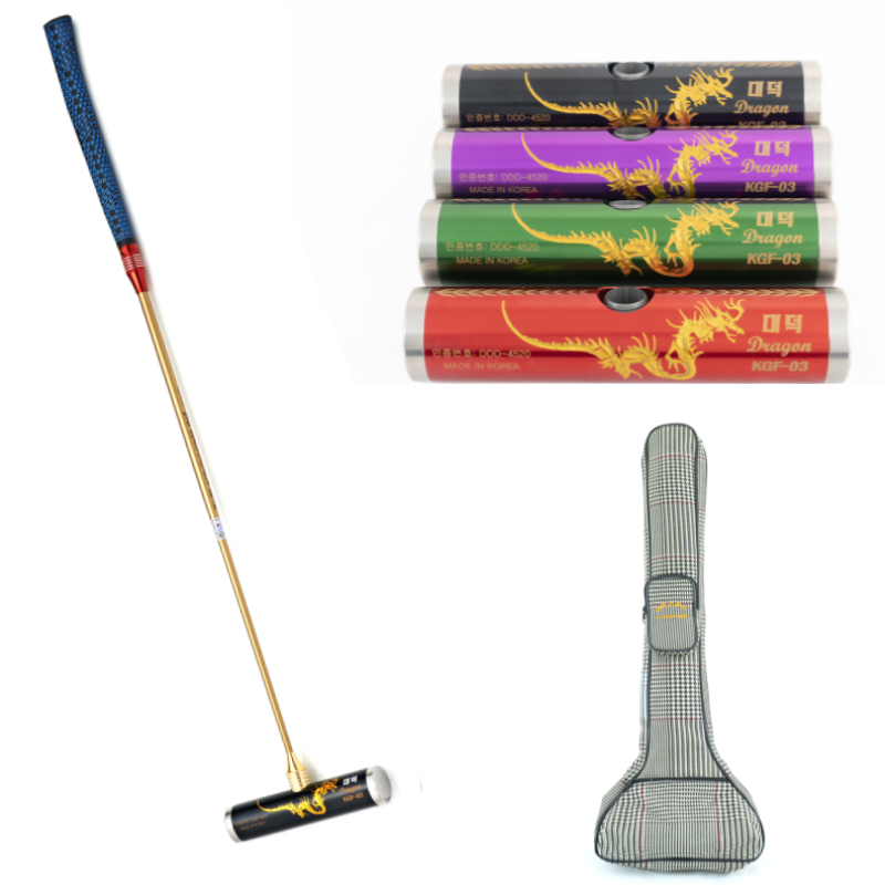대덕 게이트볼 스틱 세트 HG-290 드래곤 티타늄 헤드 2단 하이카본 샤프트 가방 포함 590,000원