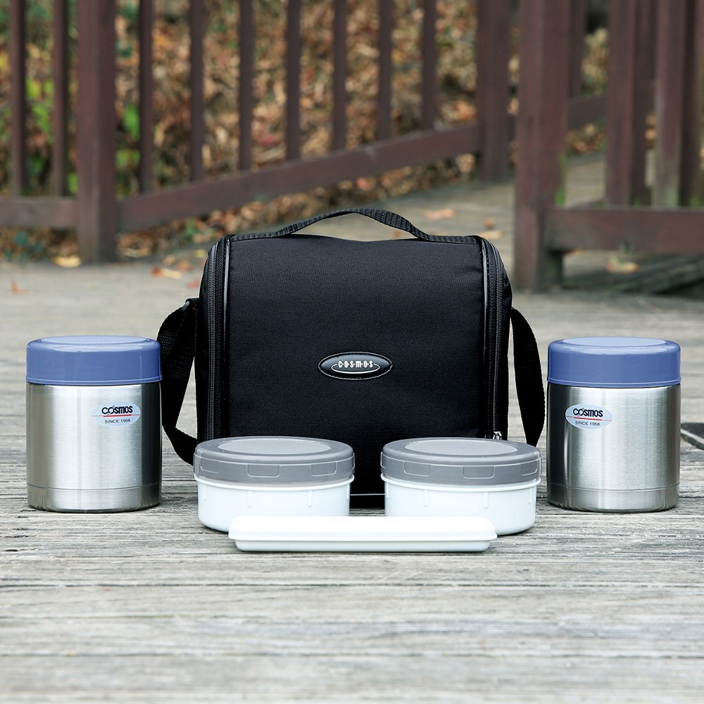 코스모스 알찬 만능 두개도시락 WJ-825 올스텐 (0.7L+0.7L) 보온도시락/보온보냉도시락 87,500원