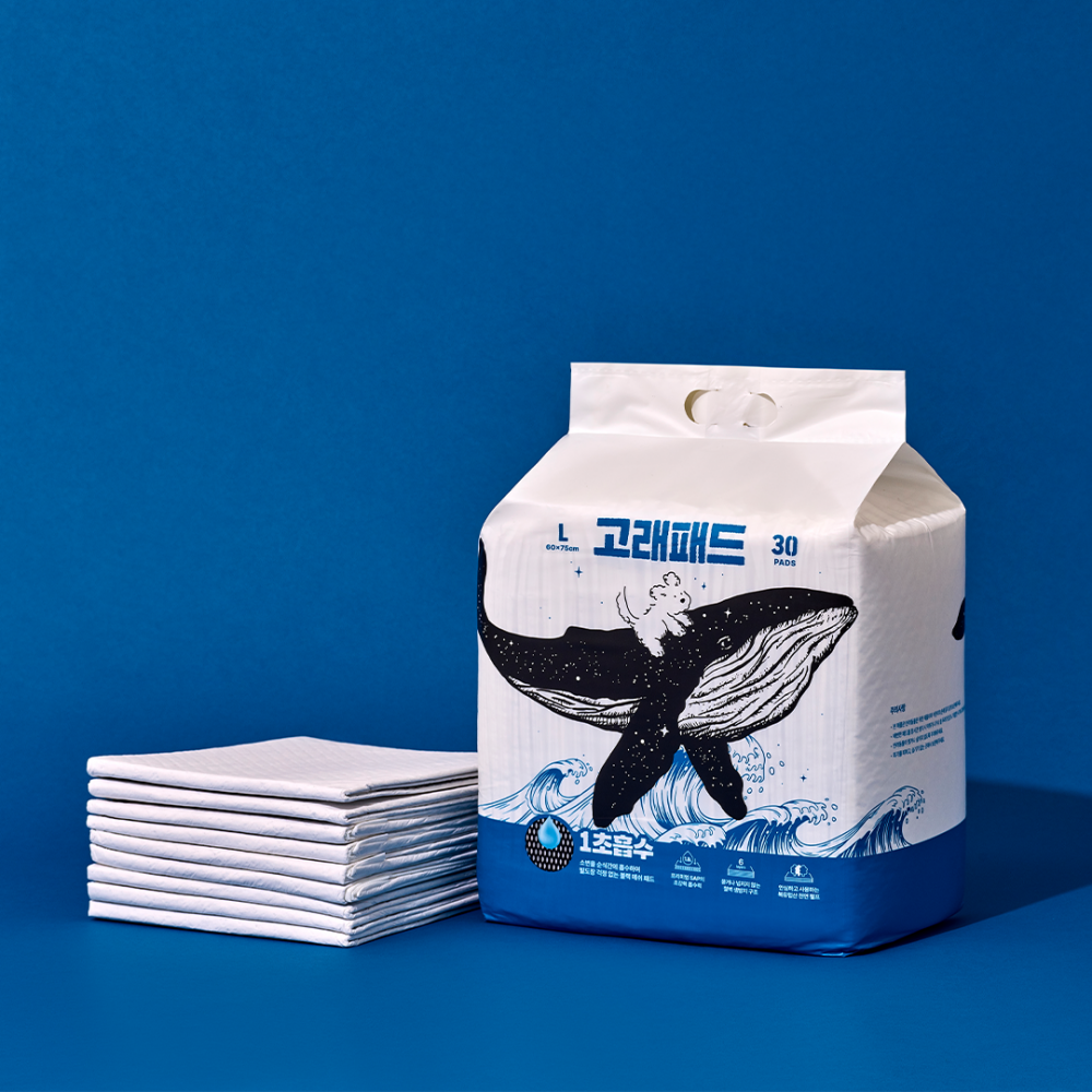 핏펫 고래패드 강아지 배변패드, 30개입, 1개 14,900원