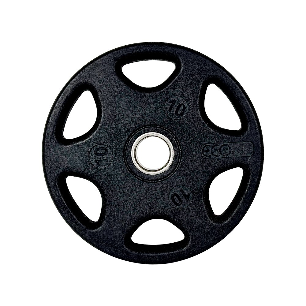 에코스포츠 바벨 중량 원판 6홀 원형, 블랙, 1개, 10kg 34,800원