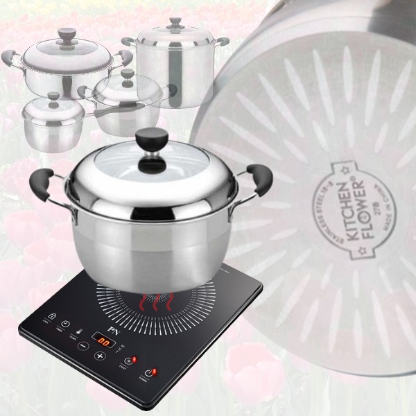 키친플라워 튜울립 인덕션 냄비 양수 18cm 24,500원