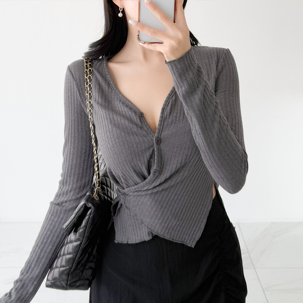 글램디브 온셔즈 여성가디건 니트 브이넥 크롭 AC1220 31,900원