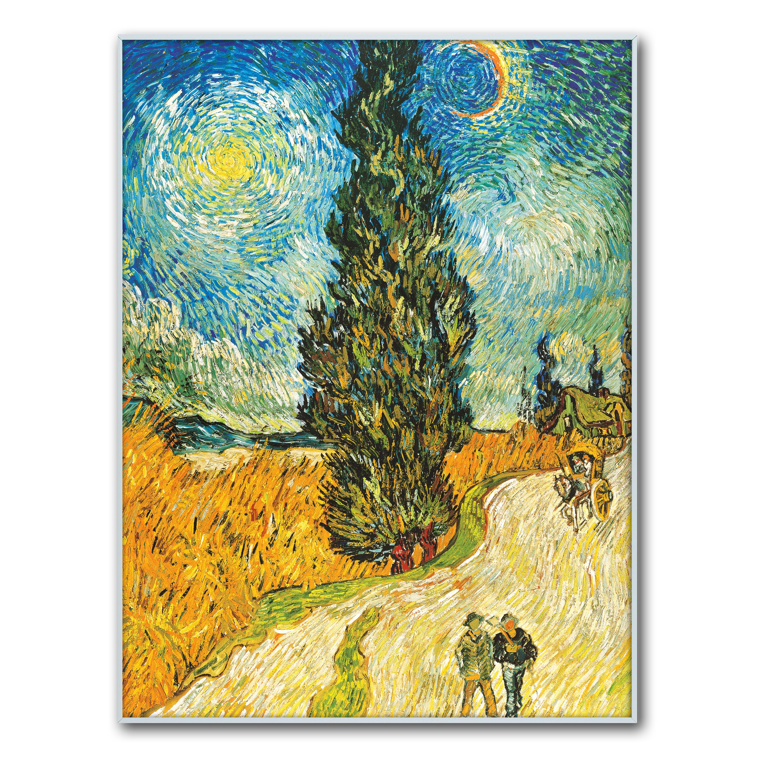 KNH 고흐,삼나무와 별이 있는 길, 캔버스 명화그림 121,500원