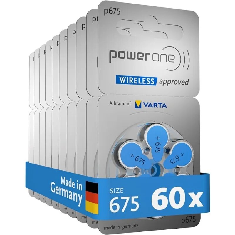 PowerOne 청각 장애인용 보청기 P675 아연 공기 60PC 1.45V PR44 78,700원