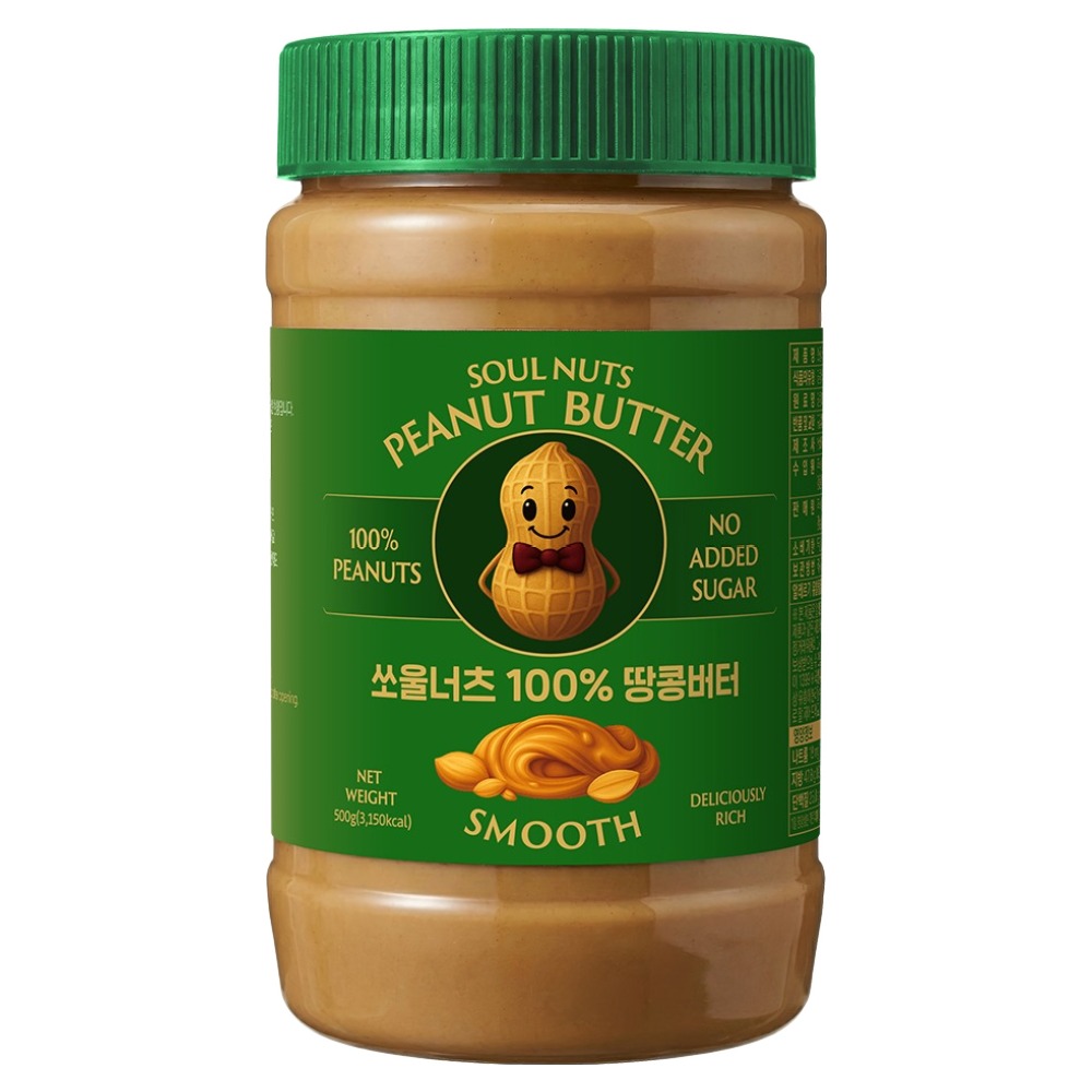 쏘울너츠 땅콩버터 스무스, 1개, 500g 5,800원