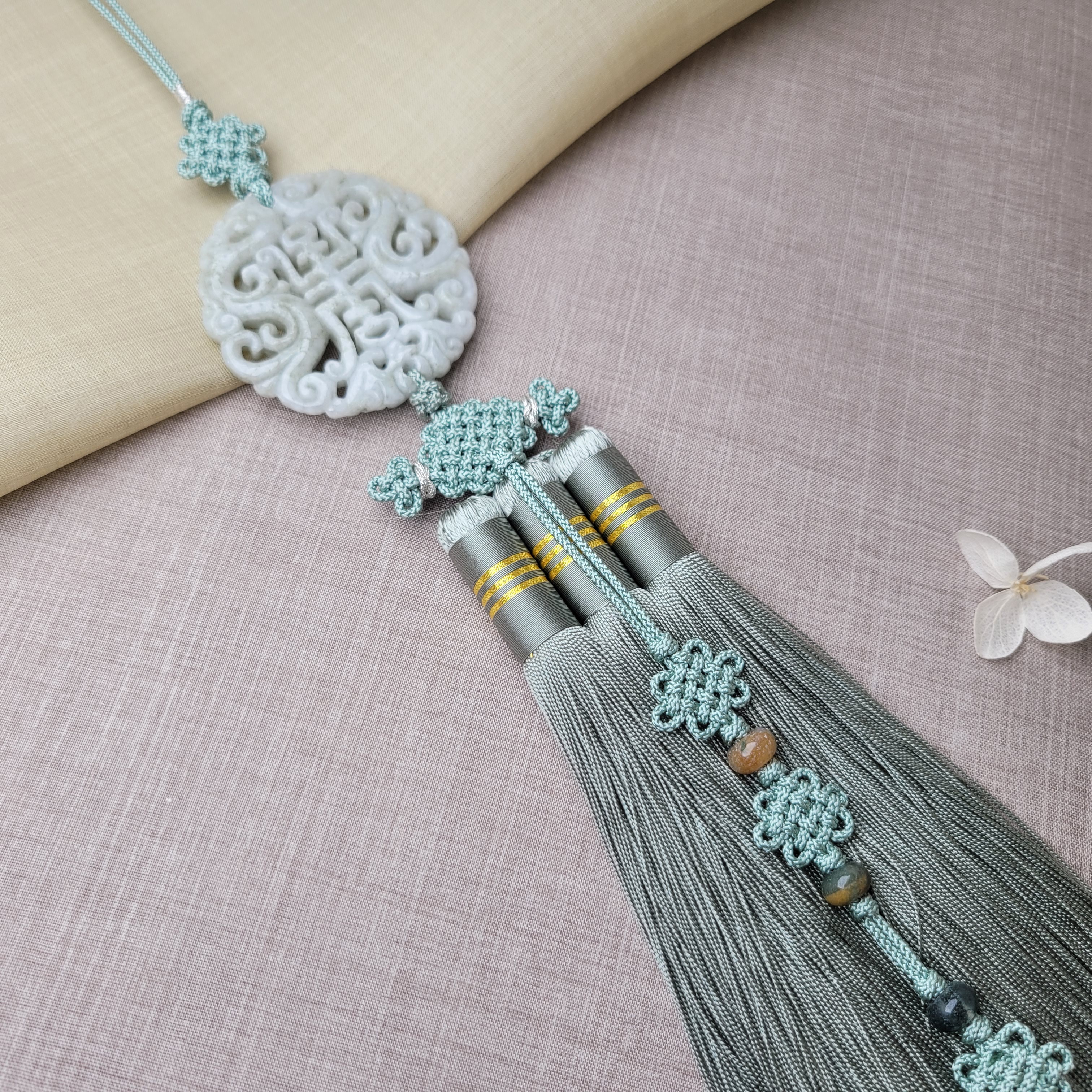 궁 한복 노리개 혼주 신부 비취 전통 액세서리 그레이 63,800원