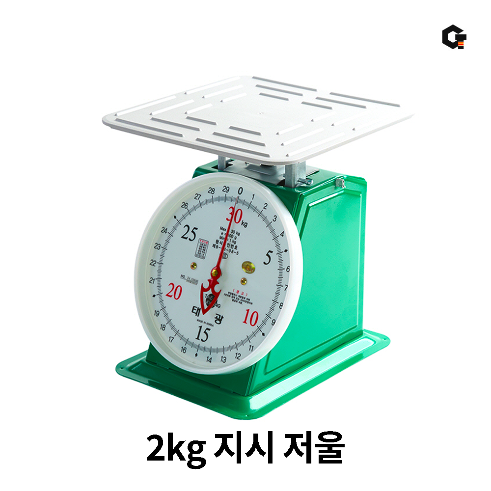 국산 태광 접시 지시 저울 눈금 계량기 앉은뱅이 아날로그 2kg 35,900원