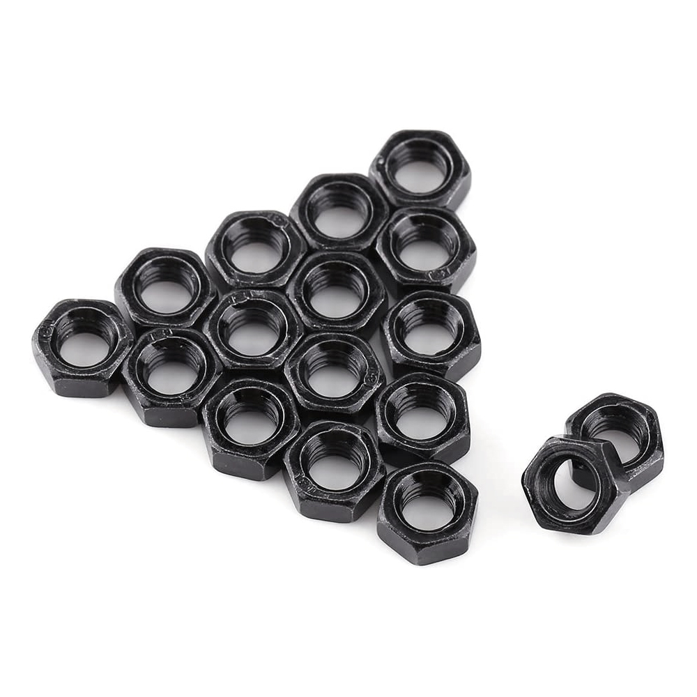 리우툴 착색 육각 너트 철 특강 고강도 고장력 착색도금 콜라 미리 검정 NUT 낱개, M3, 2.5mm, 1개 40원