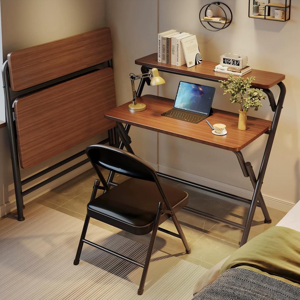 Surkat 2단 접이식 설치 없이 1인용 컴퓨터책상 학생 공부 게이밍 사무용 식탁 다용도 접이식테이블 48,400원