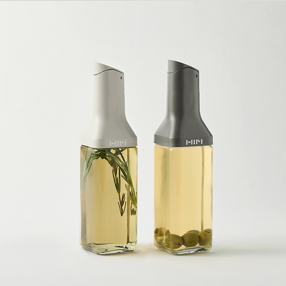 1+1 한샘 클리어 자동개폐 미니 오일병 그레이+아이보리 8,400원