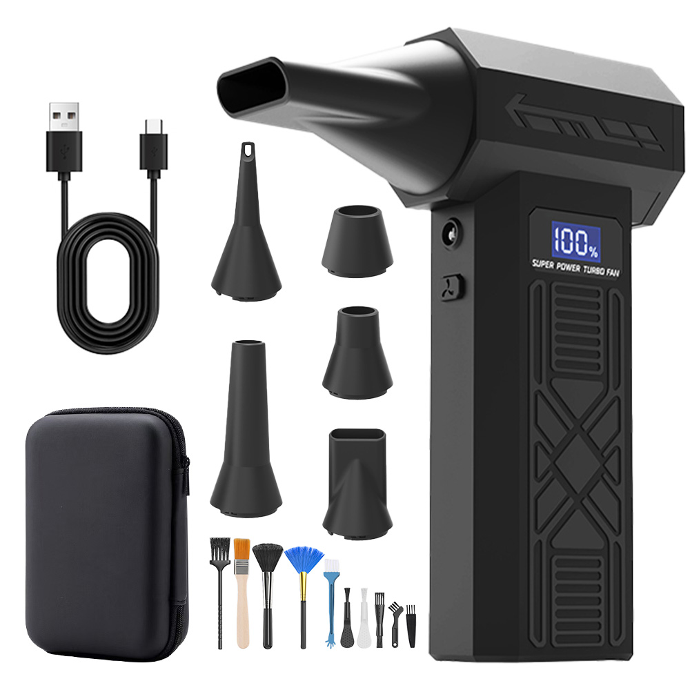 VANKIN 초강력 무선 에어건 190000 RPM 빠르게 먼지를 제거하는 휴대용 블로워, P80, 블랙 59,600원