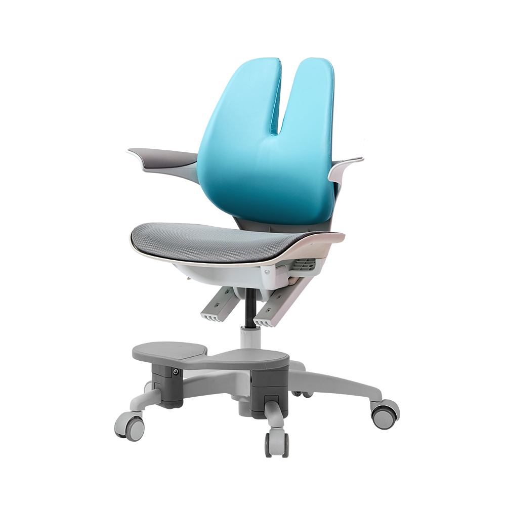 듀오백 래빗 메쉬 초등학생 어린이 의자(발받침+스탑캐스터), 마린 블루 244,000원