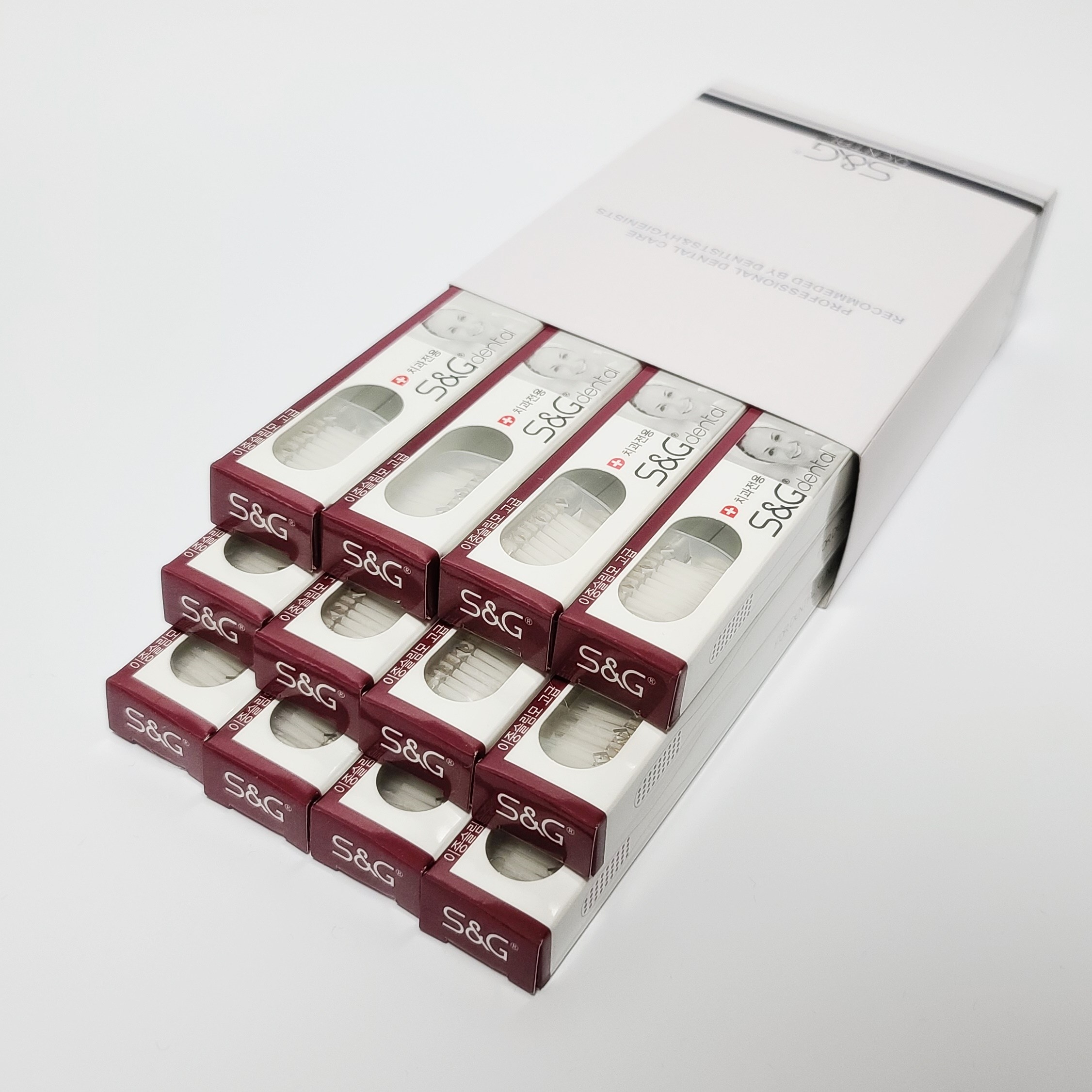 S&G 치과칫솔 12개입 이중슬림모 치과용 교정 어린이 성인 칫솔 S&G공식판매점 11,000원