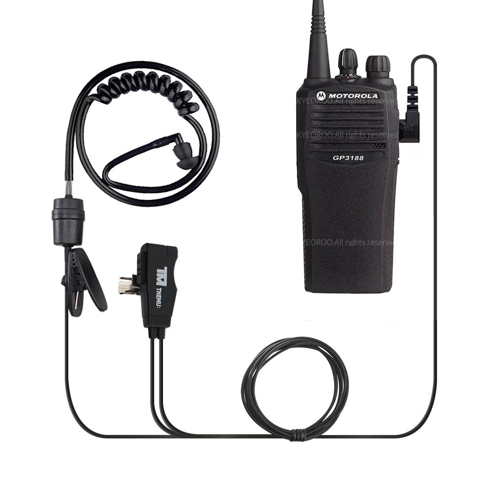 MOTOROLA GP3188/GP3688 무전기 전용 더뮤 블랙튜브 이어폰 인이어 리시버 모토로라2핀 9,000원