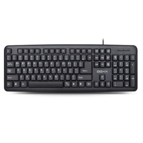 DOXX 홈 오피스 멤브레인 저소음 유선키보드, 블랙, DX-K102, 일반형 6,940원