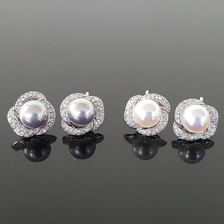 아름쥬얼리 오로라 진주 귀걸이 혼주 한복 클립형 귀찌 19,900원