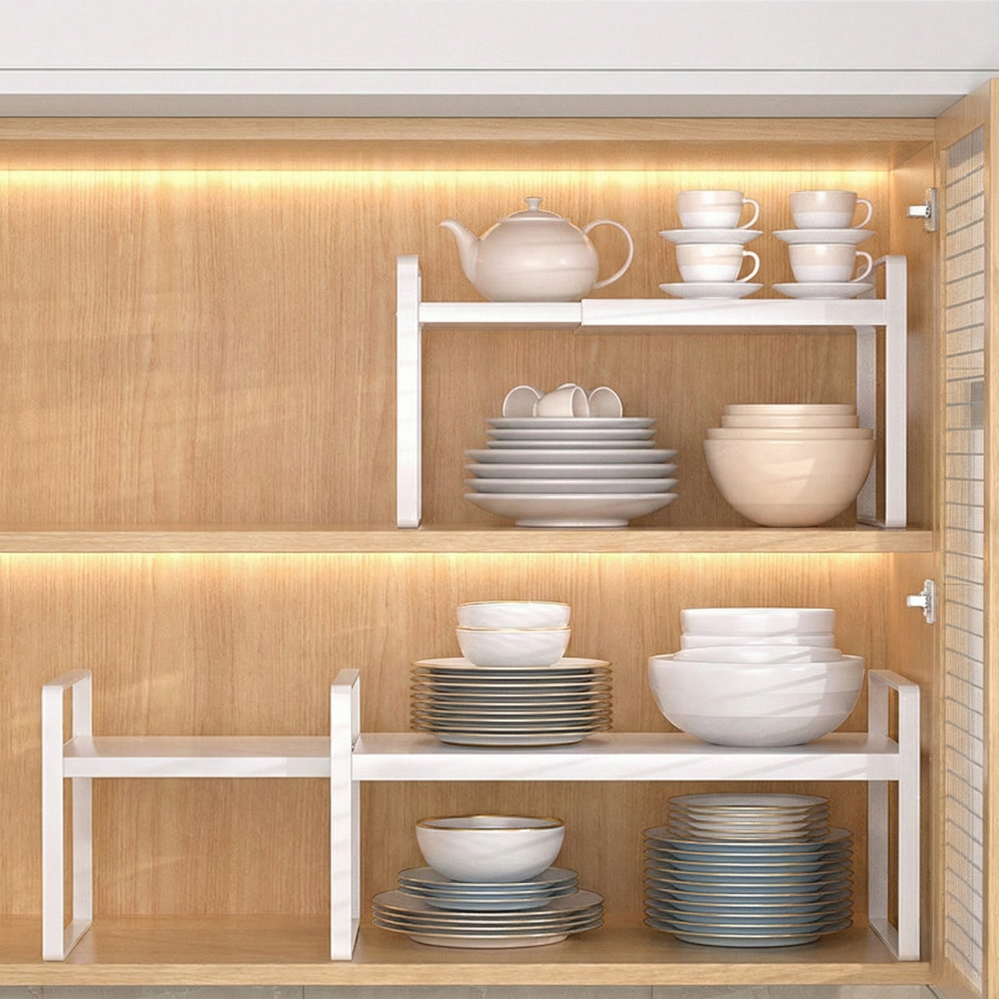 잇어스홈 길이조절 싱크대 정리선반, 1개, 화이트 17,200원