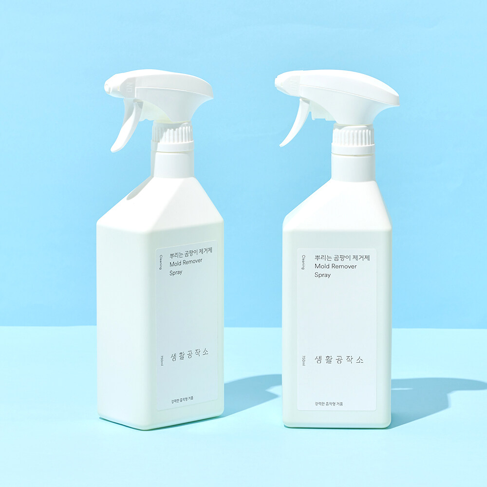 [생활공작소] 뿌리는 곰팡이 제거제 (스프레이) 750ml [1+1] 총 2개 (화장실 욕실 주방 곰팡이 제거) 10,900원