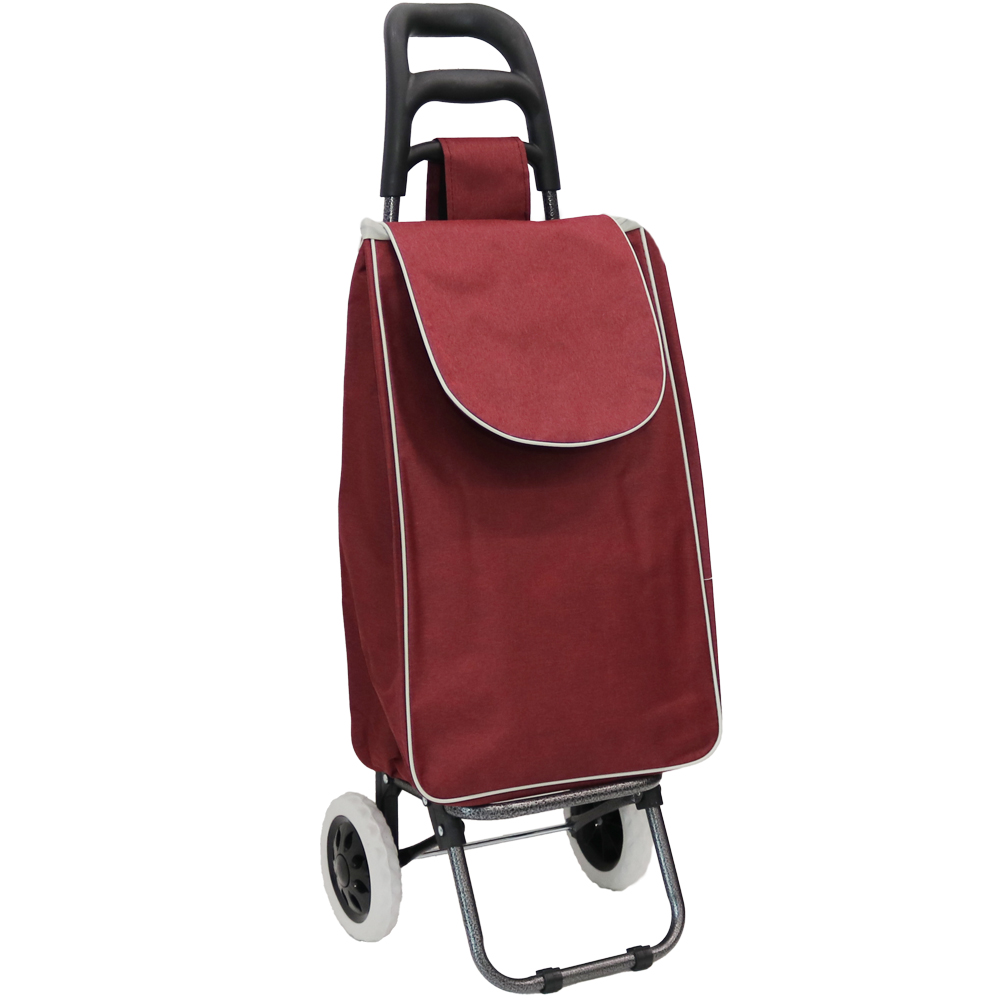 베이직 쇼핑카트 핸드캐리어 장바구니, 1개, 베이직 쇼핑카트 (와인), 현재가 16,900원