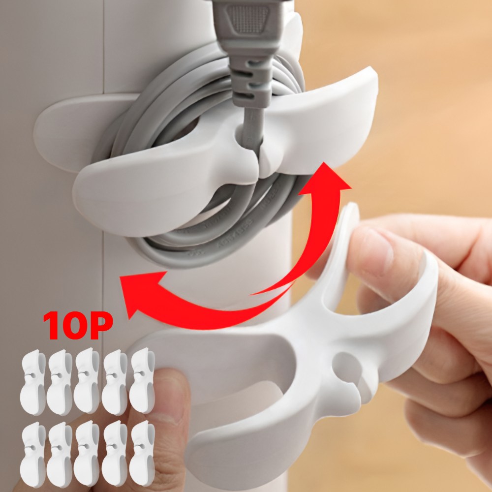 2DRAGON 다용도 케이블 정리 홀더 접착식 선정리, 퓨어화이트 9,900원