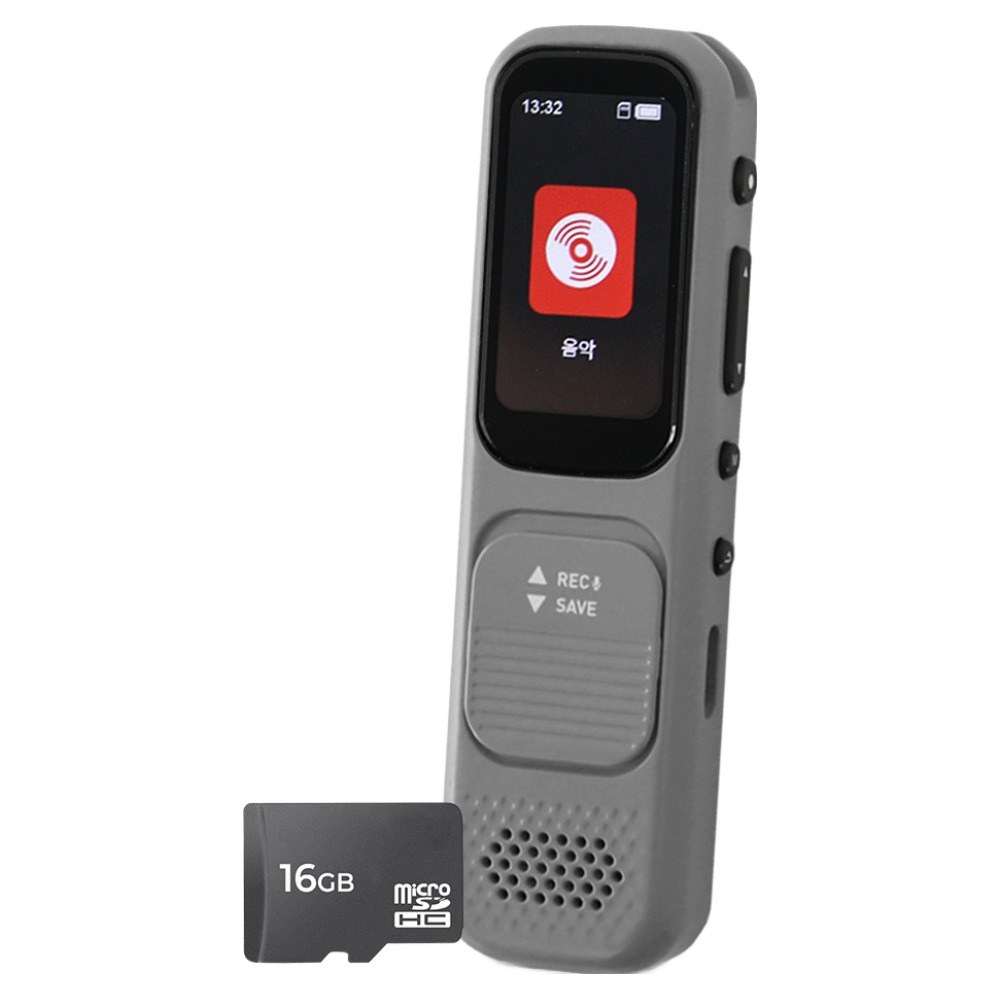 아이리버 스피커 음성녹음 구간반복 재생속도조절 마이크로SD 블루투스 MP3플레이어 16GB, T80, 그레이 59,800원