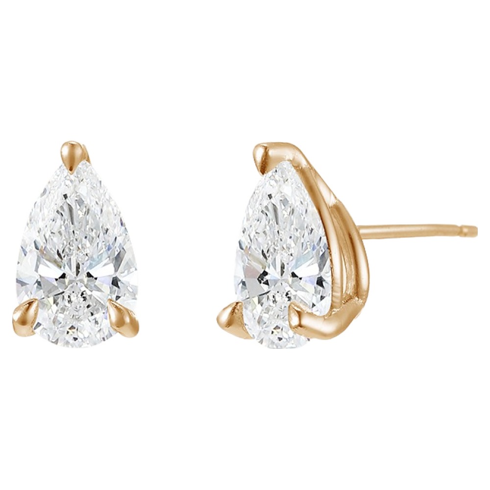 새미쥬얼리 여성용 14K 페어 모이사나이트 일자침 1캐럿 귀걸이 360,000원