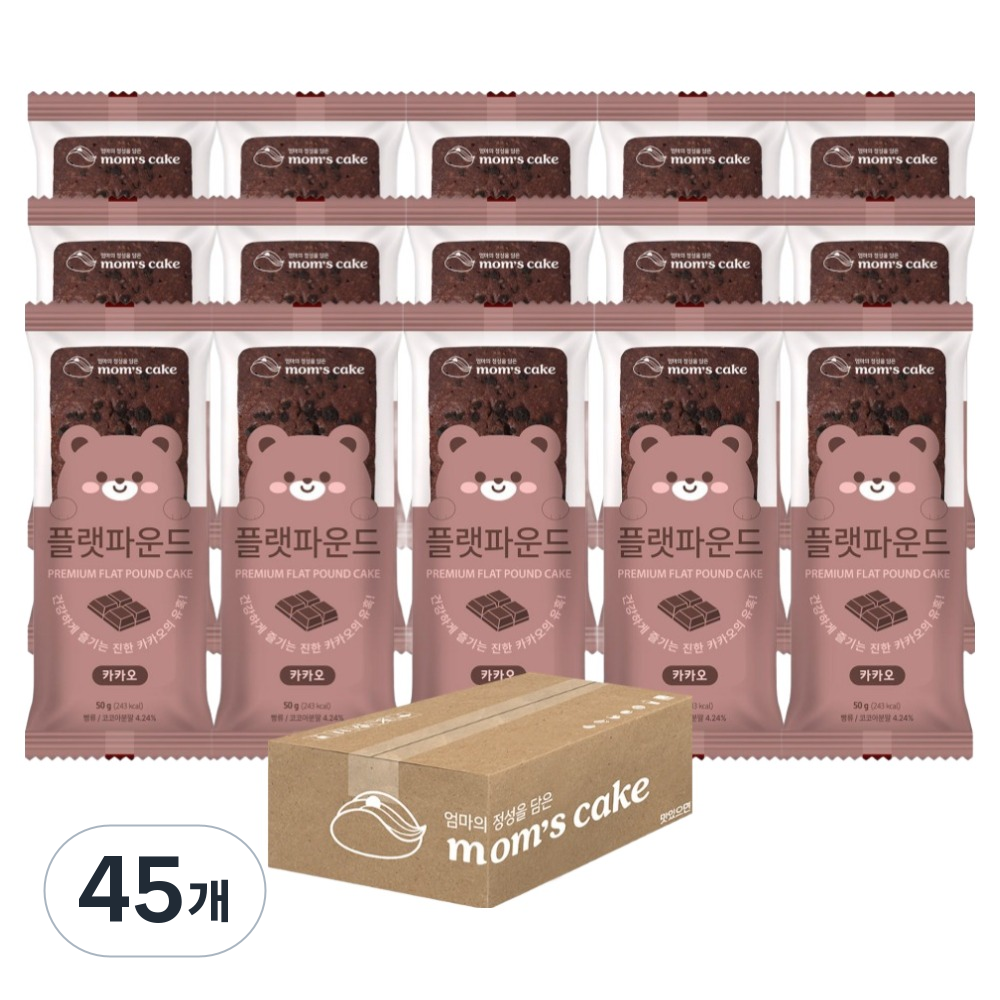맘스케이크 플랫파운드 카카오, 45개, 50g 31,380원